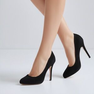 Prada suede platform pumps